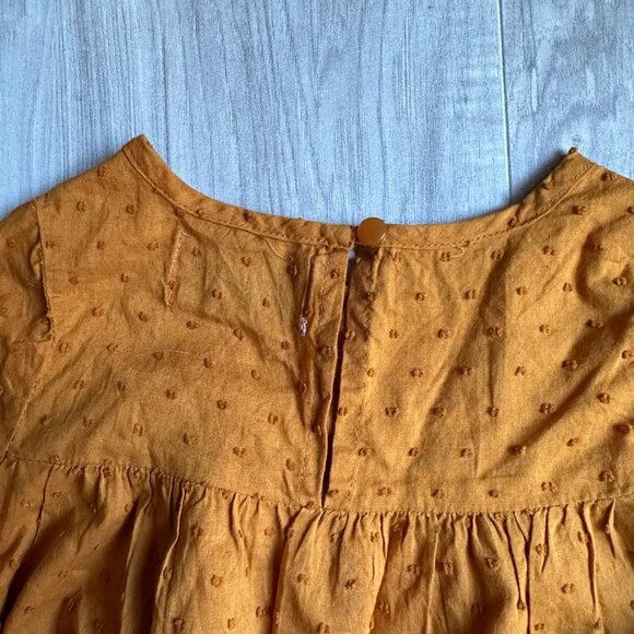 Old Navy Swiss Dot Marigold Squash Shirt - Picture 4 of 5